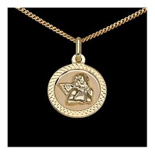 Schutzengel Anhänger Gold 333 mit / ohne verschiedenen Goldketten Taufe Geburt