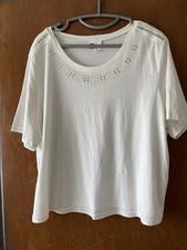 Cream T Shirt Bio Baumwolle