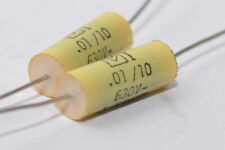 2x Arcotronics High End 1.50 MKT-Kondensator, 0.01 µF / 630 V-, Capacitor, NOS