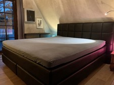 Boxspringbett Boxspringwelt 180x200 cm Kunstleder Schwarz TOP ??