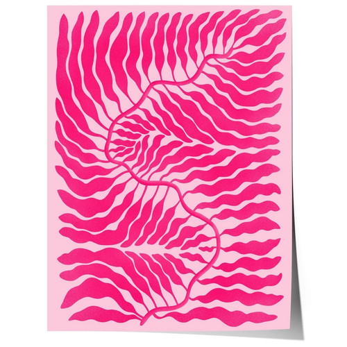 Palmenblatt pink abstrakt - palmenblatt,