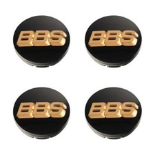 4 x BBS 3D Nabendeckel Ø70,6mm schwarz, Logo bronze - 58071071.4