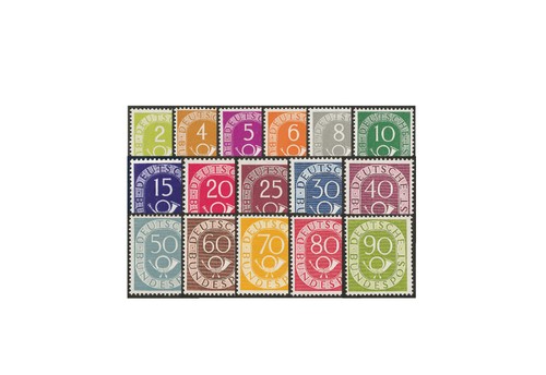Briefmarken brd posthornsatz - brd,