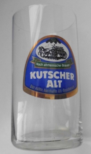 Altes bierglas kutscher - altes,