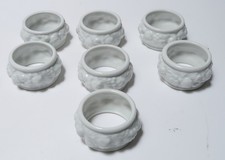 Rosenthal Maria Weiß 7 Serviettenringe