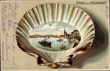 Präge Muschel Litho