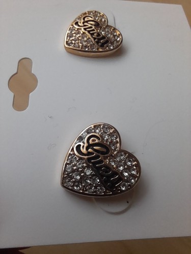 Ohrringe guess herz mit strass - guess,