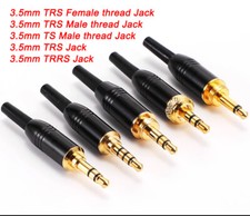 3,5mm Klinkenstecker TS TRS