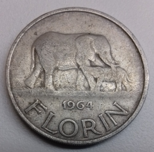 Malawi florin 1964 b2 - 1, florin,