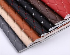 Dick Kunstleder Stoff Bestickt