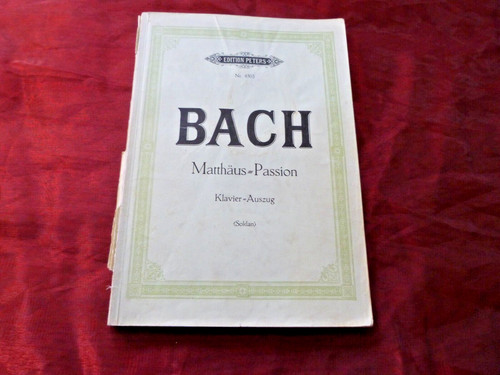 Bach matthäus passion - bach, matthäus-passion