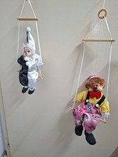 2 Stück Marionetten Puppen