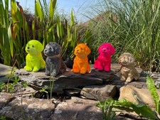 Bichon Frise Hund Gartenfigur Deko Welpe verschiedene Farben