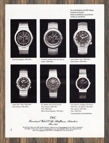 Iwc porsche design reklame - iwc,