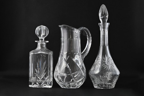 Glaskaraffen stck kristall - glaskaraffen,