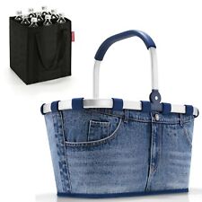 reisenthel carrybag Tasche Korb jeans classic blue BK4063S + Bottlebag