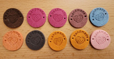 10 PU-Leder Label *Handmade*