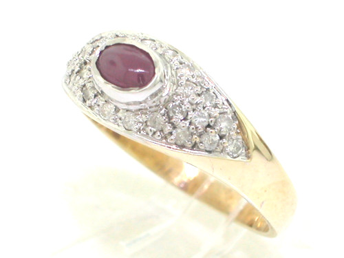 Rubin brillant ring - rubin,