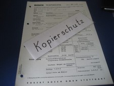 Skoda  Octavia 1,1 ltr 42 PS Bj. 1961,  orig. Bosch Testwerte - Blatt