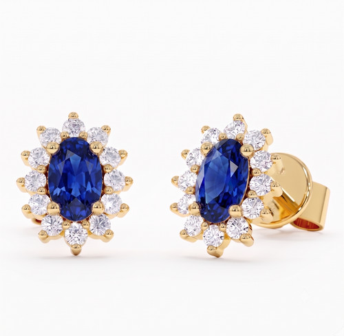 Naturblau saphir edelstein 14k - edelstein,