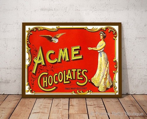 Vintage werbeplakat von - von, acme