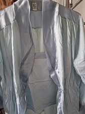 3 teilige Nachtwäsche, hellblau aus 100 % Mercirisierter BW, Gr.M