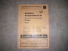 TRIER Fernsprechbuch Bezirk 16