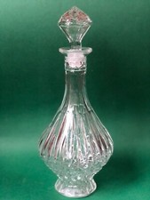 Alte Kristall-Glas-Karaffe mit