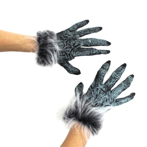 Grauer wolf handhandschuhe - wolf,