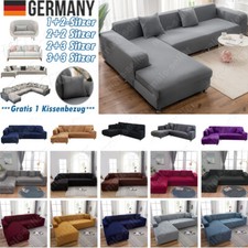 Sofabezug stretch elastische Sofahusse Abdeckung Für 1-4 Sitzer L Form Ecksofa