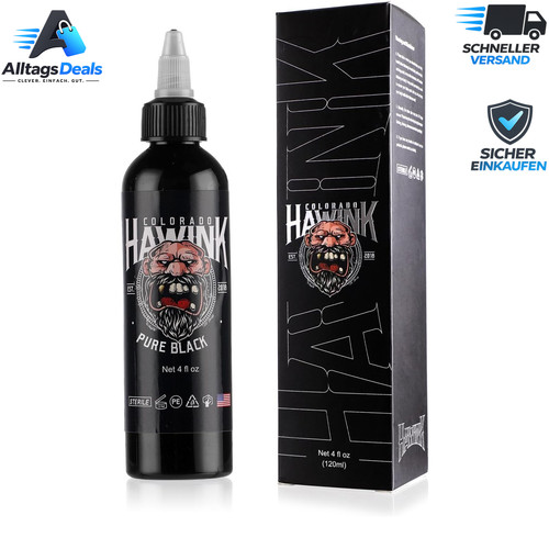 Tattoo farbe schwarz tinte 4oz - tinte,