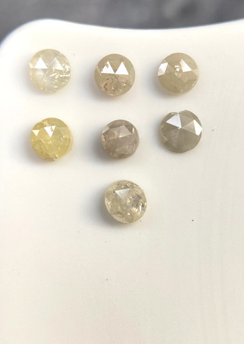 Natural diamond rose cut rund - natural,