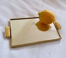 50er Jahre Spiegel Tablett