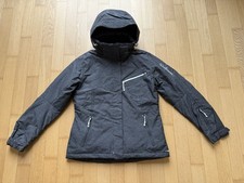 SALOMON Skijacke Gr. S anthrazit dunkelgrau mit abnehmbarer Kapuze *NEUWERTIG*