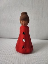 Singer Engel von Jullar Figur 22cm Keramik, Leuchte Engel, Sterne durchbrochen