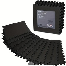 Bodenmatten Puzzlematte 1,86m² - Retourenware - Schwarz