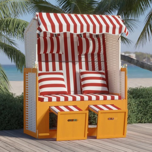 Strandkorb mit kissen - strandkorb,