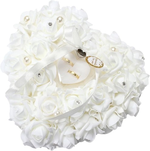 Ringkissen hochzeit herz - hochzeit, weiß