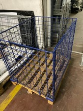 Palettenaufsatz Klein Palette Holzkorb Lagerkorb 5x Korb Gitterkorb Warenkorb