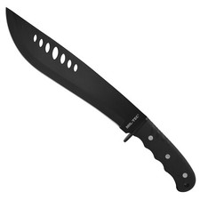 Machete Bolo 43,5cm Edelstahl Schwarz Nylonscheide Haumesser Outdoor Buschmesser