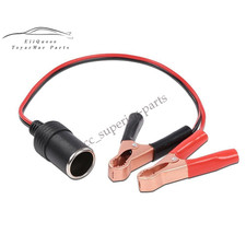 12V Batterie auf Zigarettenanzünder Adapter Krokodilklemme Clip 12Volt Steckdose