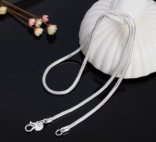Halskette mit schlangenkette - halskette,