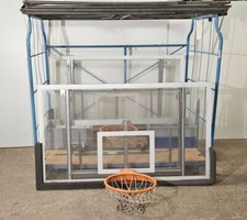 2  x Wallmount Basketballkorb mit Brett Indoor & Outdoor Wandmontage Wandanlage