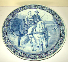 Wandteller boch belgium delfts - belgium,