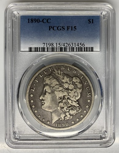 Pcgs 1890 cc - f, morgan