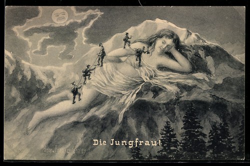 Ansichtskarte die jungfrau - die,