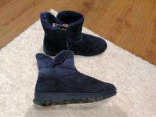 VITAFORM - Flauschiger Lammfellstiefel. Gr 39. Blau. Reißverschluss. Damen. 