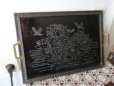 altes Tablett aus Holz