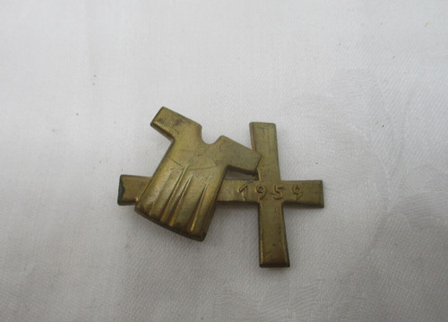Vintage messing anstecker - messing,