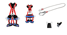 Fallschutz SET Klettergurt + Seil 1,6m geprüft nach DIN